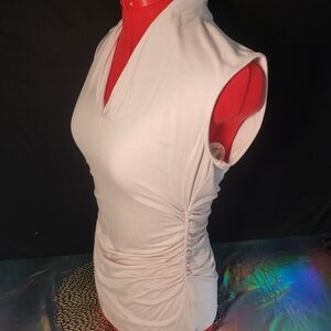 Vince Camuto Pale Pink Ruched Tank Top